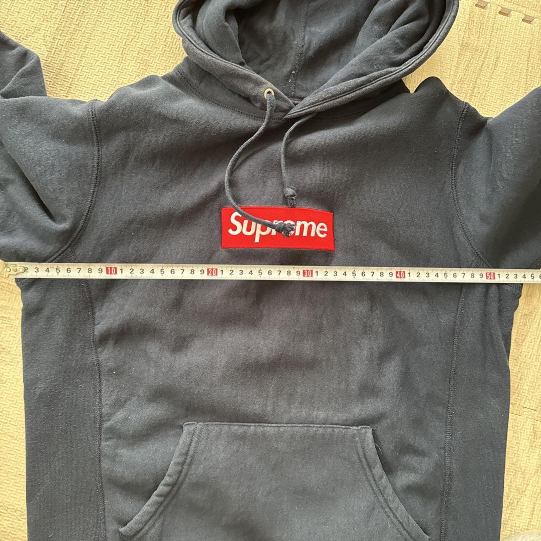 Supreme ダークグレー フード付きパーカー