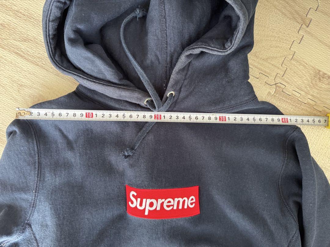Supreme ダークグレー フード付きパーカー