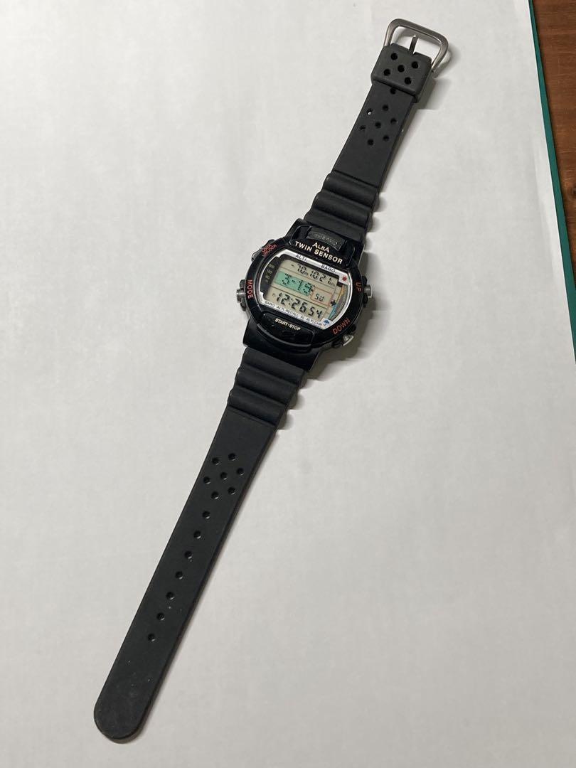 Rare!!! Vintage Seiko Alba Digital Thermo Twin Sensor Japan