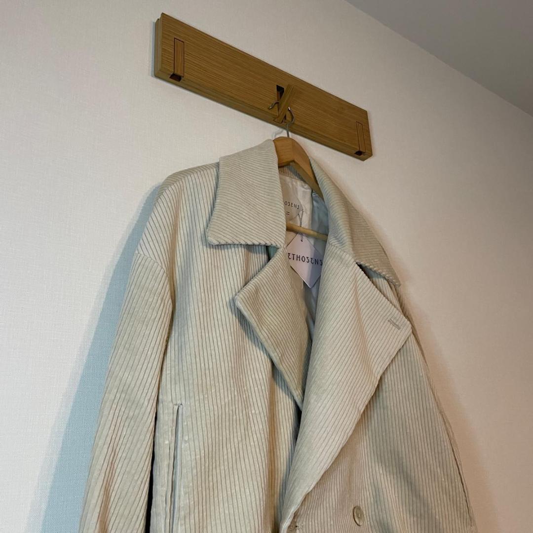 21AW 新品 ETHOSENS タック ボリューム ジャケット コーデュロイ