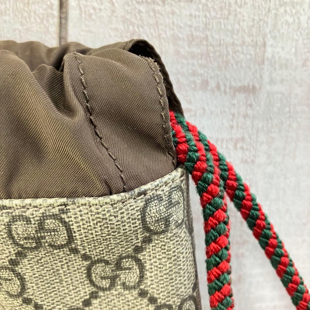 GUCCI GGスプリーム ドローストリングバッグ リュック 美品 正規品