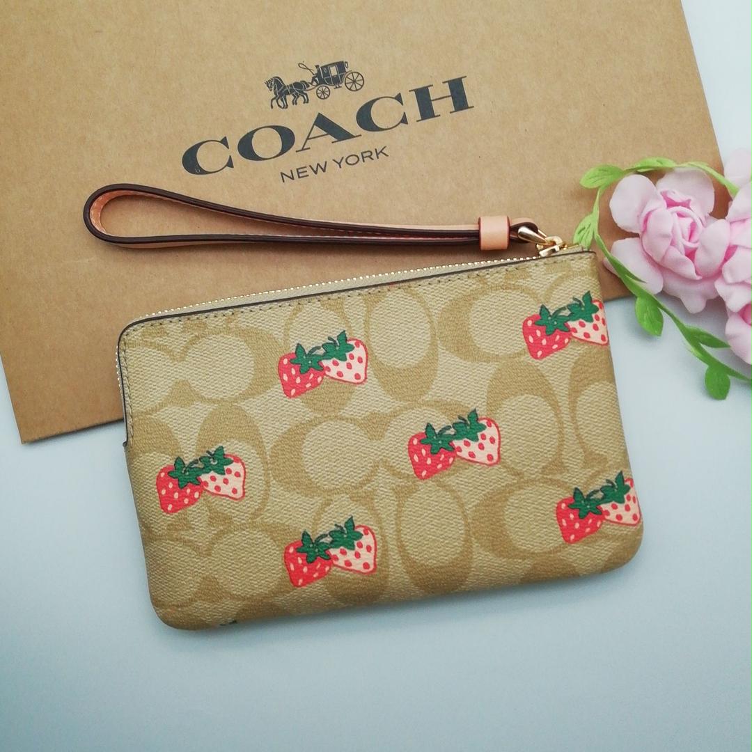 新作　COACH　コーチ　リストレット　ポーチ　正規品　新品
