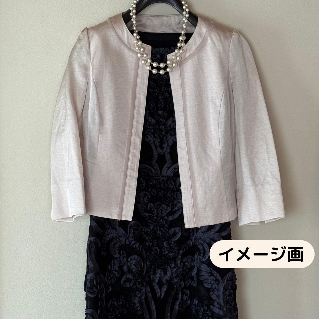 【極美品】アナイノーカラージャケット38M春夏薄手おしゃれレディースANAYI