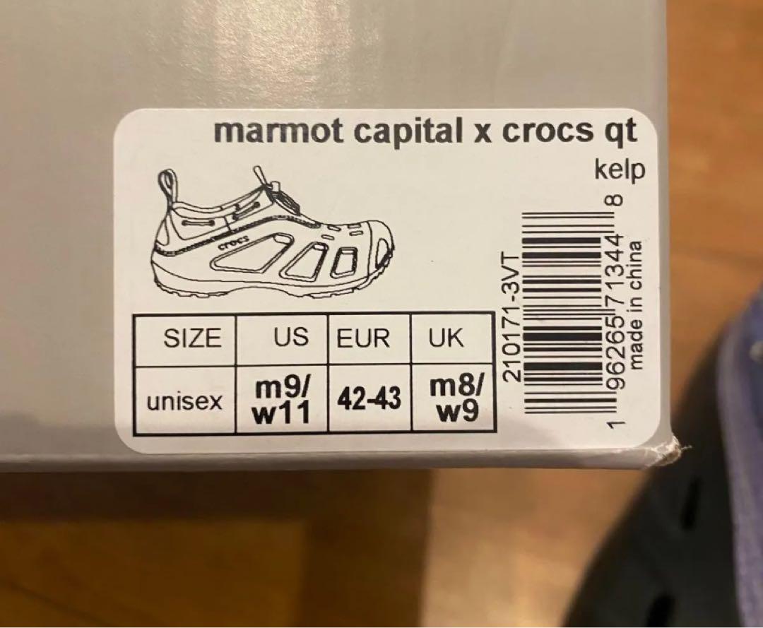 MARMOT × crocs 新品未使用 US-9