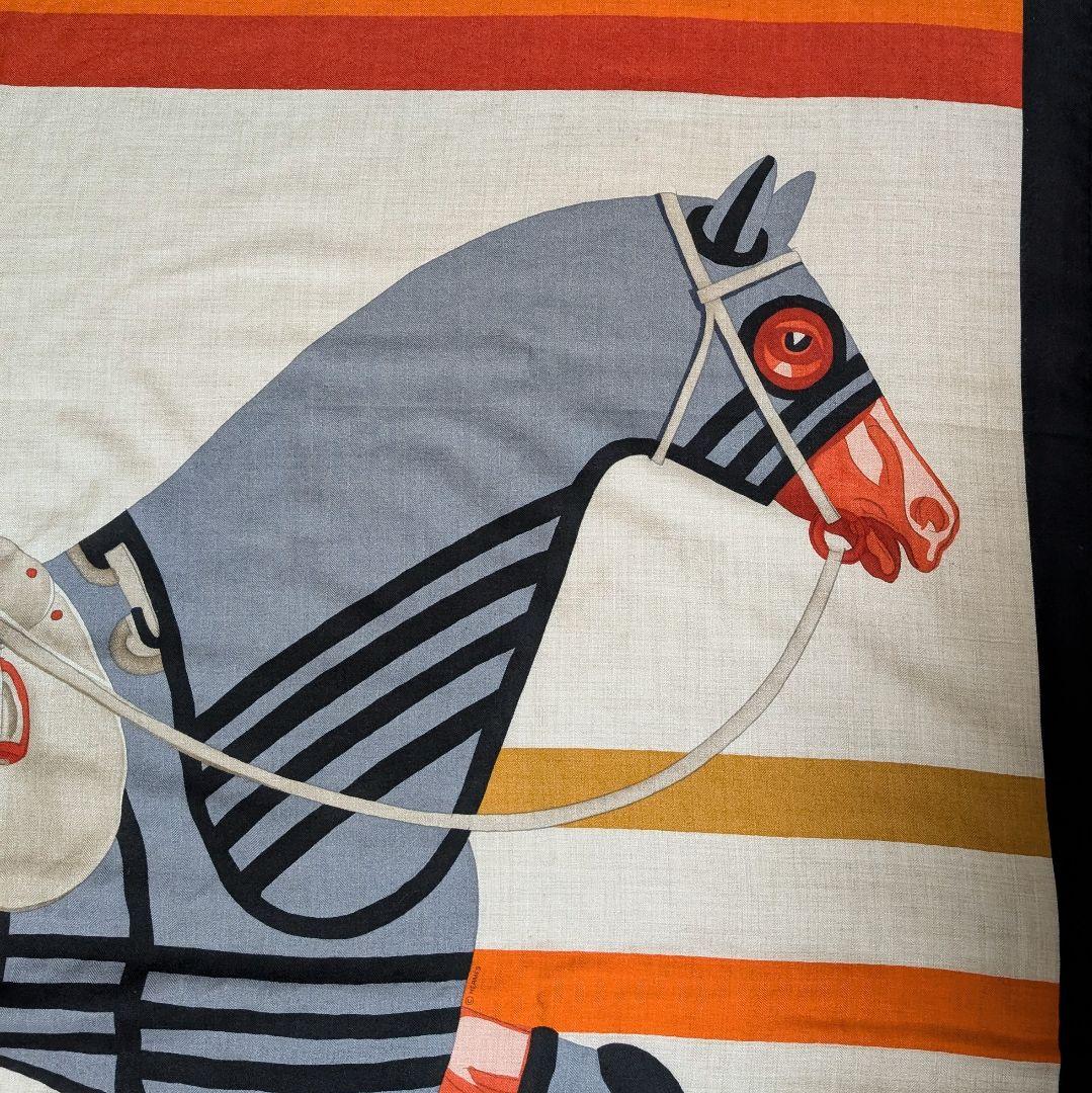 HERMÈS カシシル CHEVAL A LA COUVERTURE ストール 小物