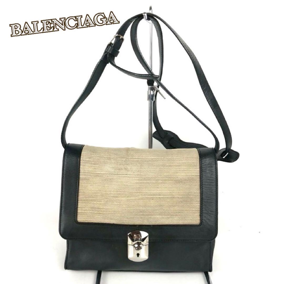 BALENCIAGA ショルダーバッグ ベージュ/ブラック