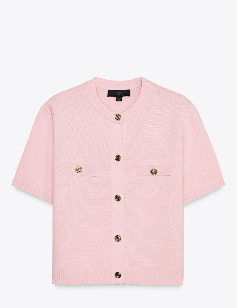 ZARA ショートスリーブニットカーディガン