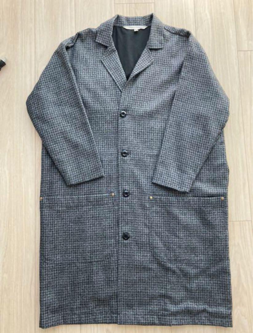 Lanefortyfive チェックロングコート定価50000円