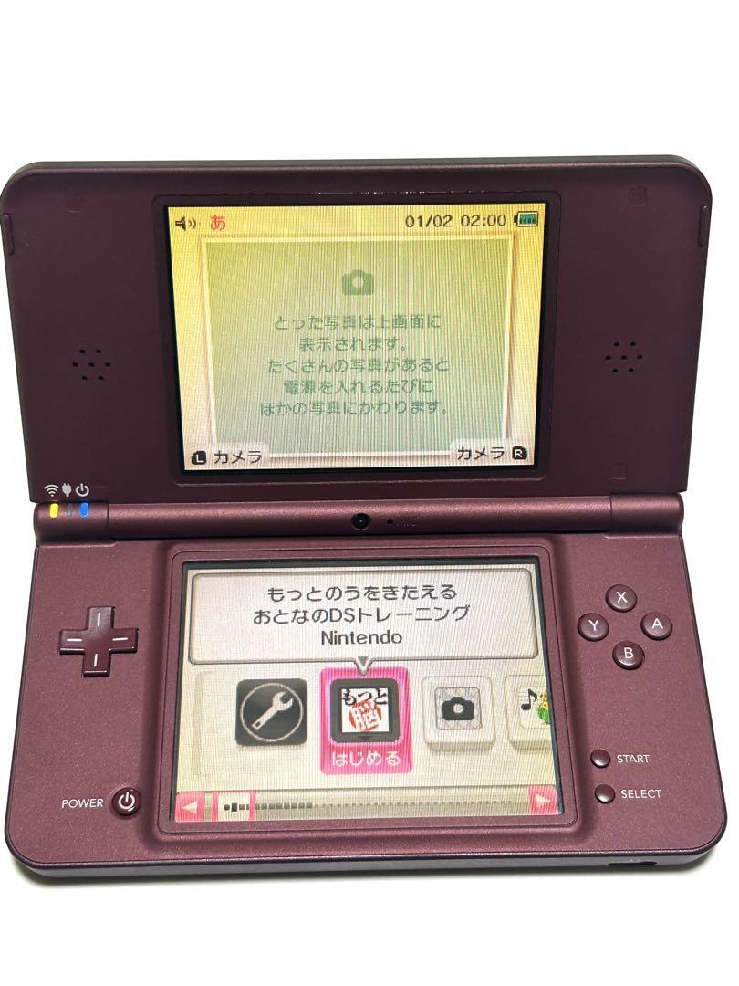 【動作良好】ニンテンドーDSi LL ワインレッド 本体 任天堂 5,146円
