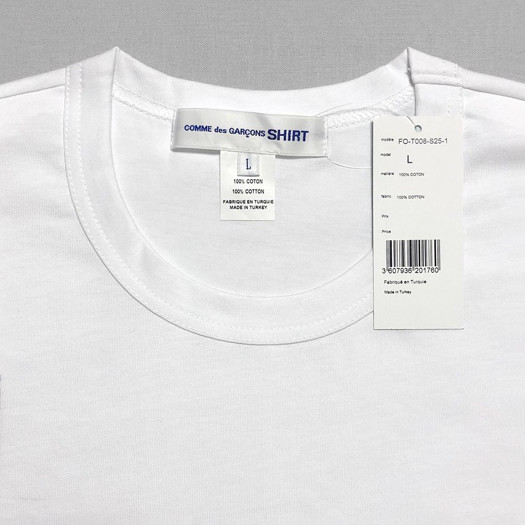 新品未使用】コムデギャルソンシャツ チェックプリント Tシャツ