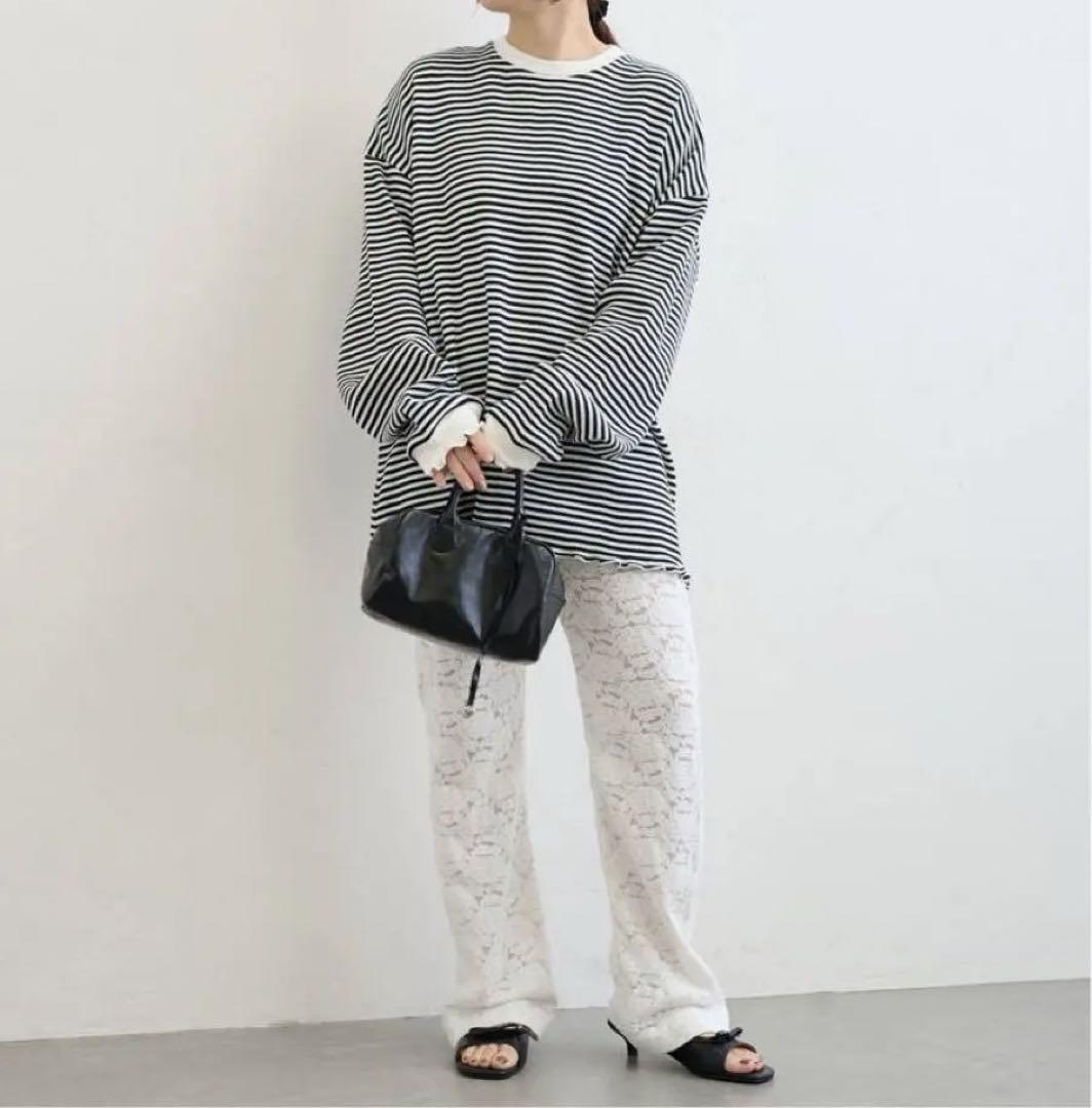 U by SPICK&SPAN ワッフルオーバートップス　ボーダー U by SPICK&SPAN｜ワッフルオーバートップス | Rakuten Fashion