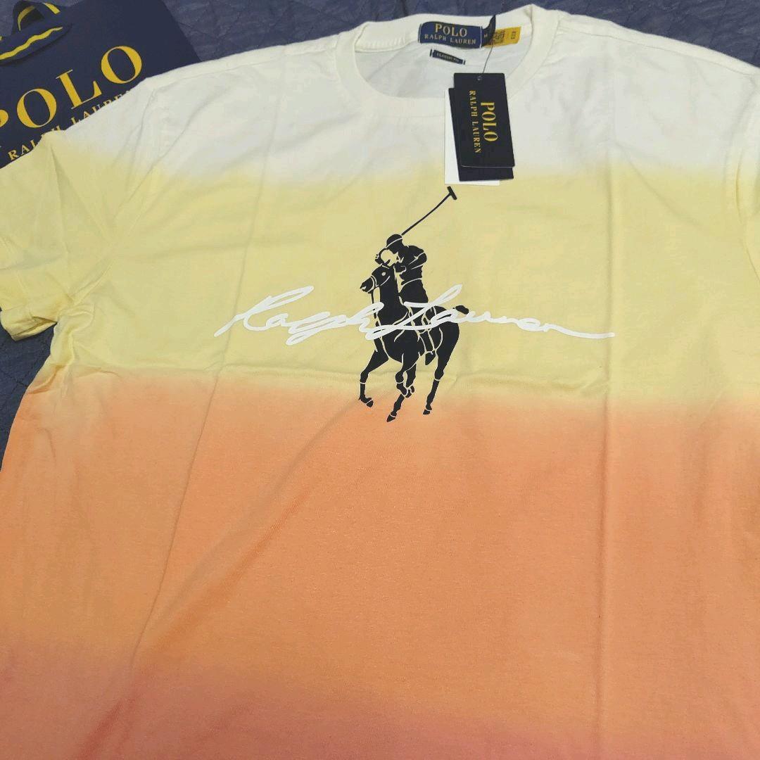 ビッグポニー US M 日本L cuHJy-m92593026256 オレンジ ラルフローレン ロゴTシャツ 限定品即納