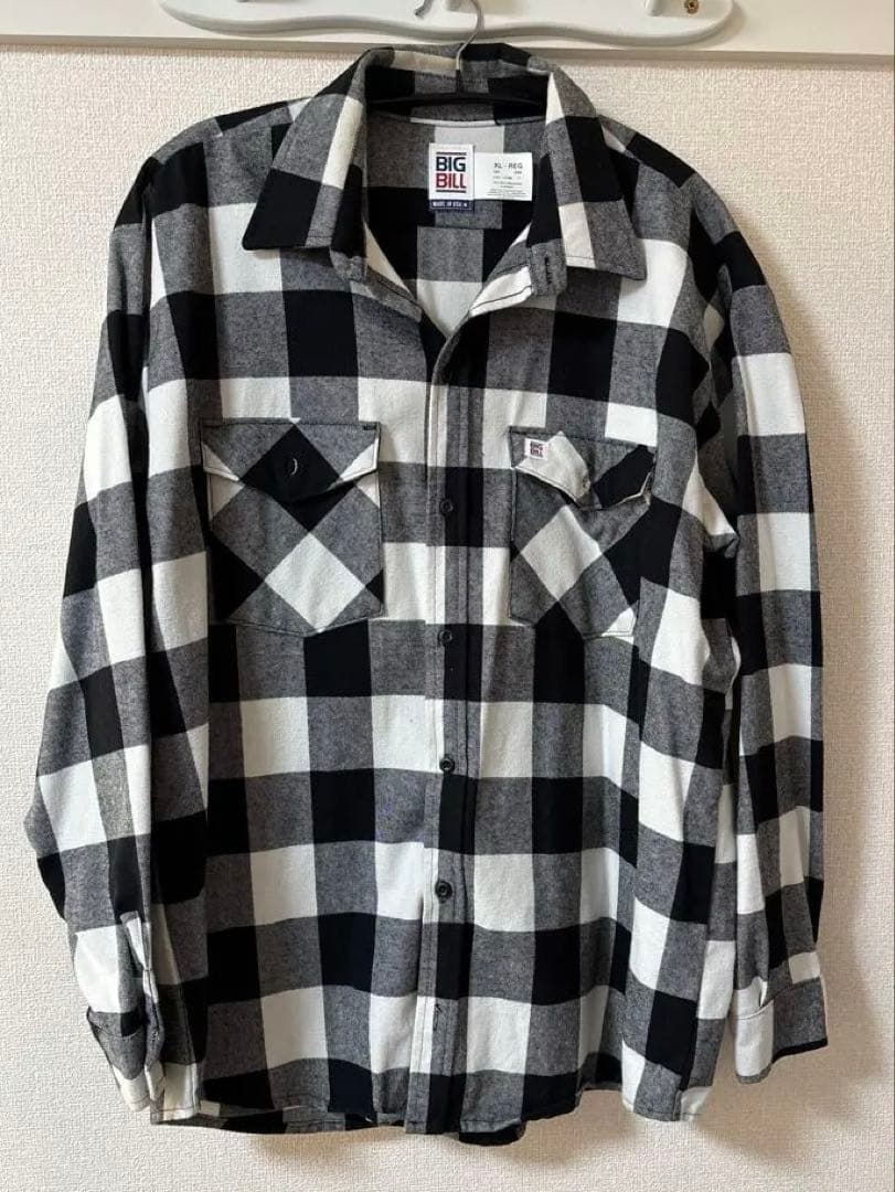 BIG BILL 121 ベビーウェイトフランネルシャツXL(LL)・BIG BILL