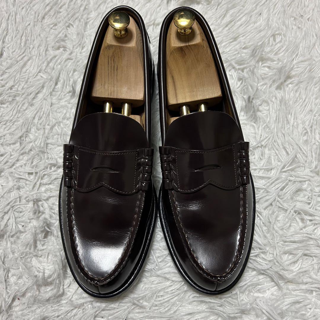 未使用級✨REGAL コインローファー 2177 レザー ダークブラウン 厚底 メンズ