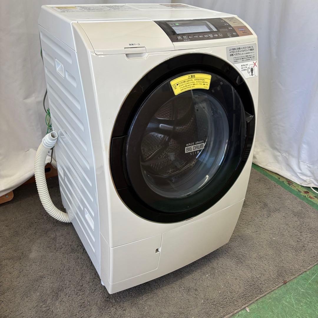 848⭕️ドラム式洗濯機　日立　11キロ　左開き　中古　安い　設置無料