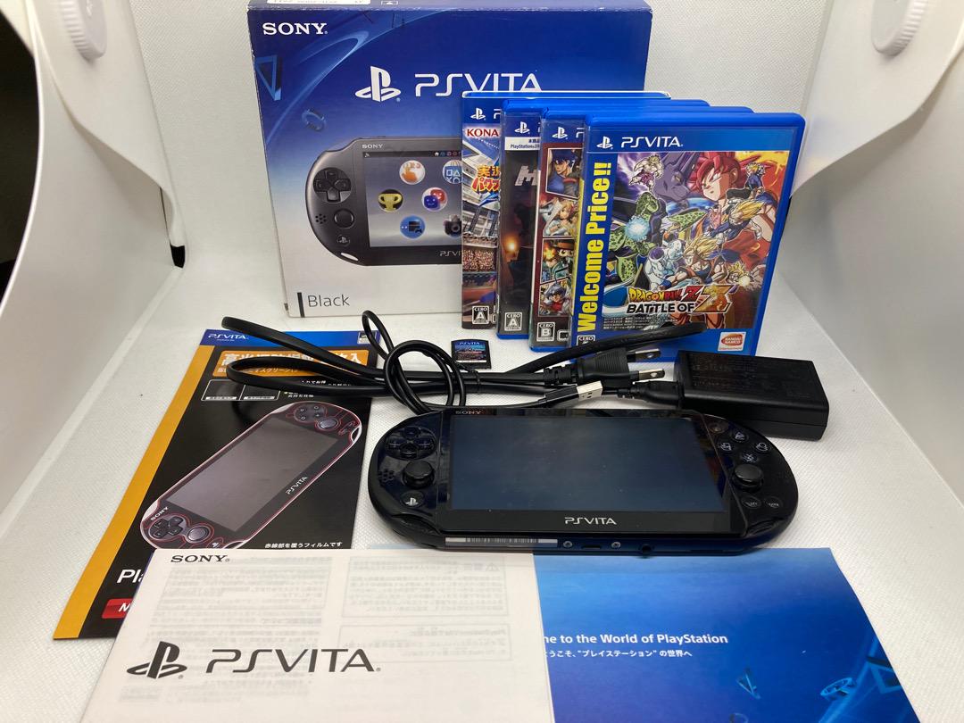 47%割引買取り実績 Nui 様専用PlayStation®Vita Wi-Fiモデル ソフト5 入荷予定商品の通販 【最終値下】FW3.60 PSVita+SD2VITAアダプター+メモカ32GB 携帯用ゲーム本体