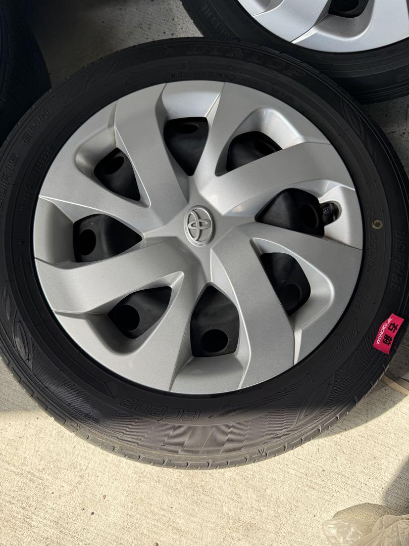 トヨタ純正15インチ 鉄ホイール ノーマルタイヤ付き185/60R15