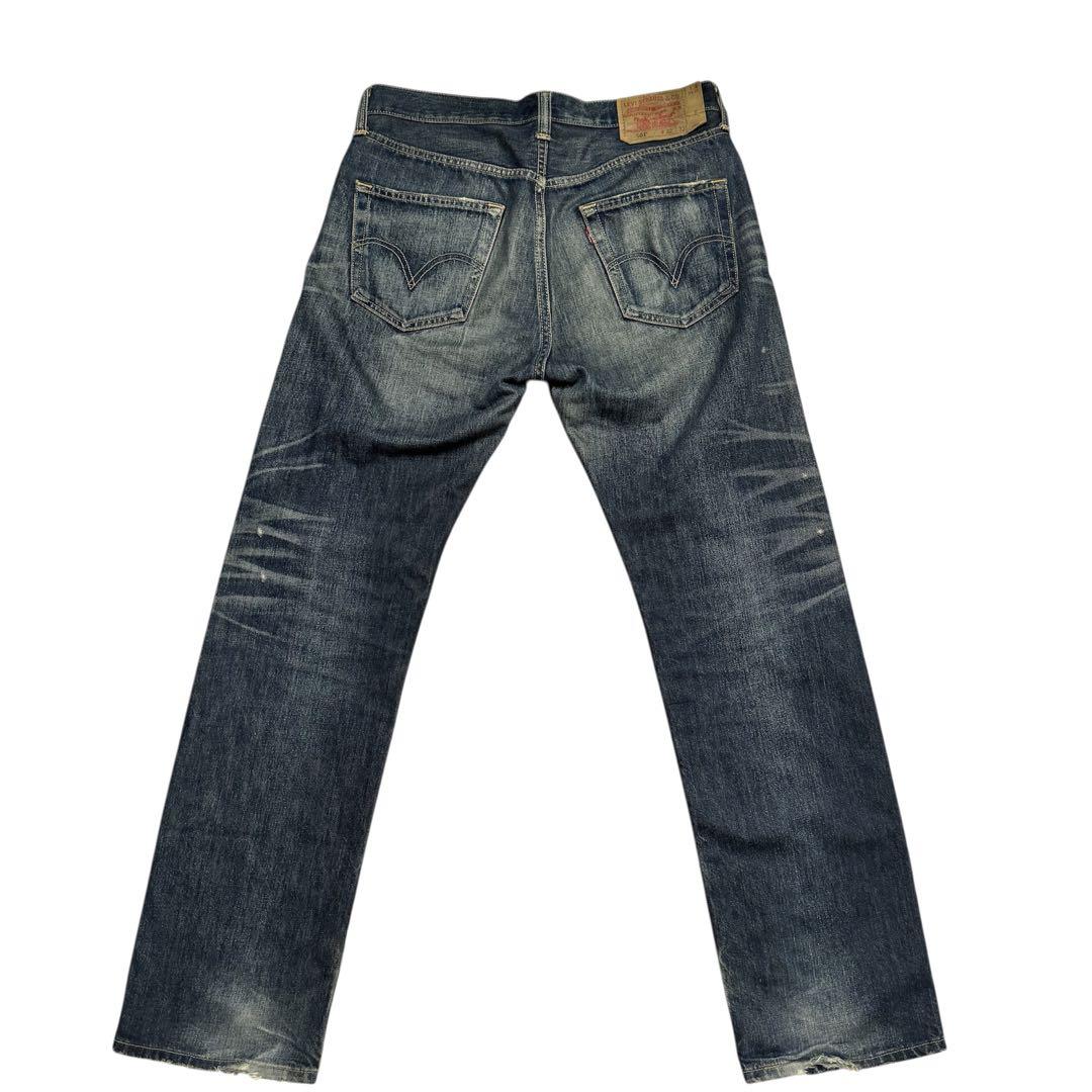 LeVI'sリーバイス 501 ダメージデニムフィリピン製 ひげ デニム