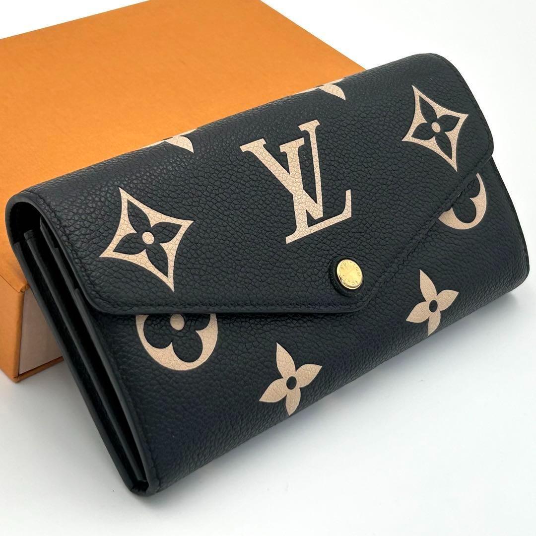 ✨極美品✨ルイヴィトン❣️アンプラント サラ 新型 長財布 ノワール LOUIS VUITTON - 【新品級】ルイヴィトン アンプラント