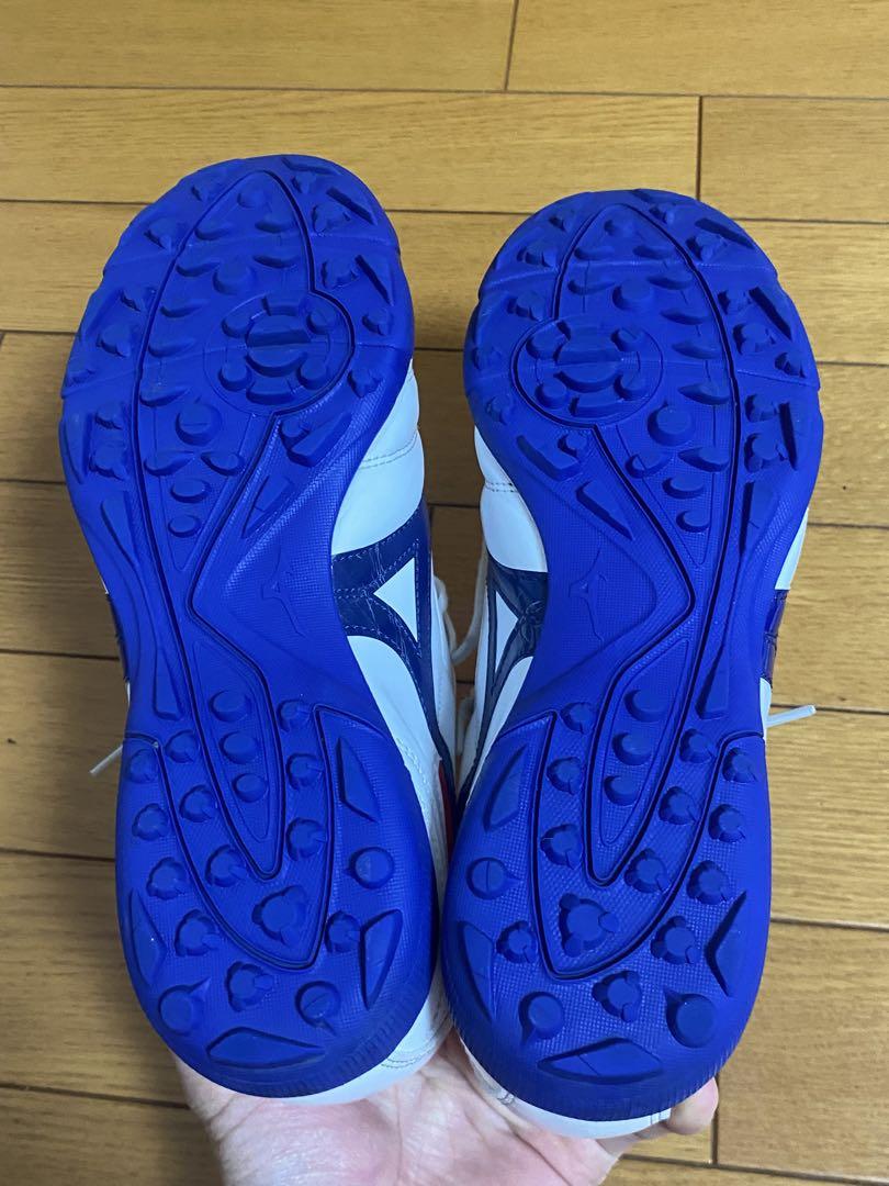 サッカー　トレーニングシューズ　ミズノ　モレリア2 クラブ　as 白　青