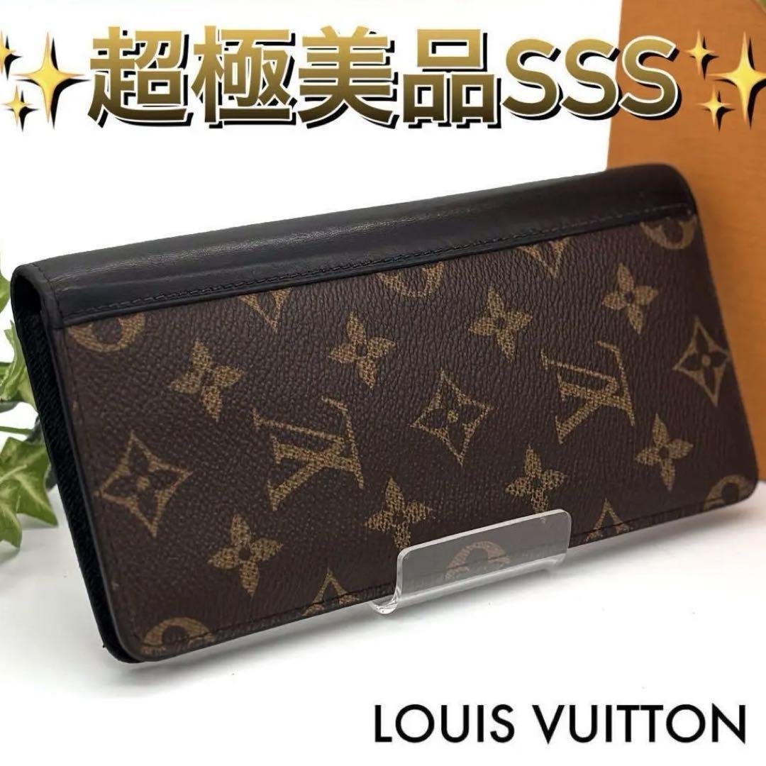 ルイヴィトン ポルトフォイユタノン 二つ折り財布 モノグラムマカサー モノグラム