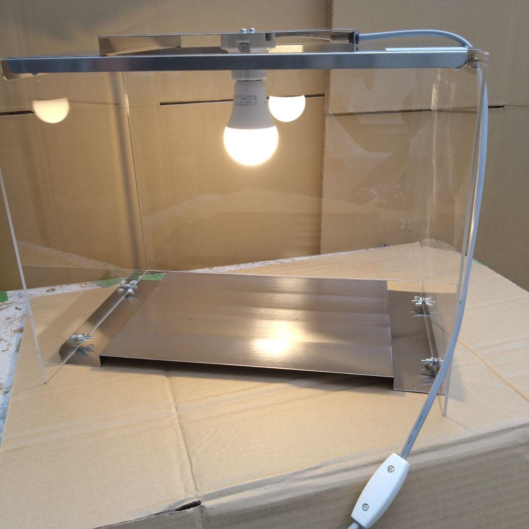 アクリル製 食品ショーケース LEDランプ付 焼鳥 ホットドック 夏