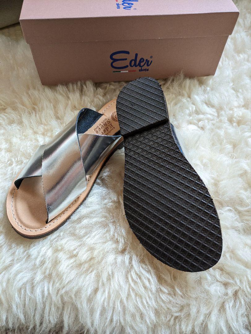 Eder Shoes エダーシューズ サンダル シルバー37サイズ 美品