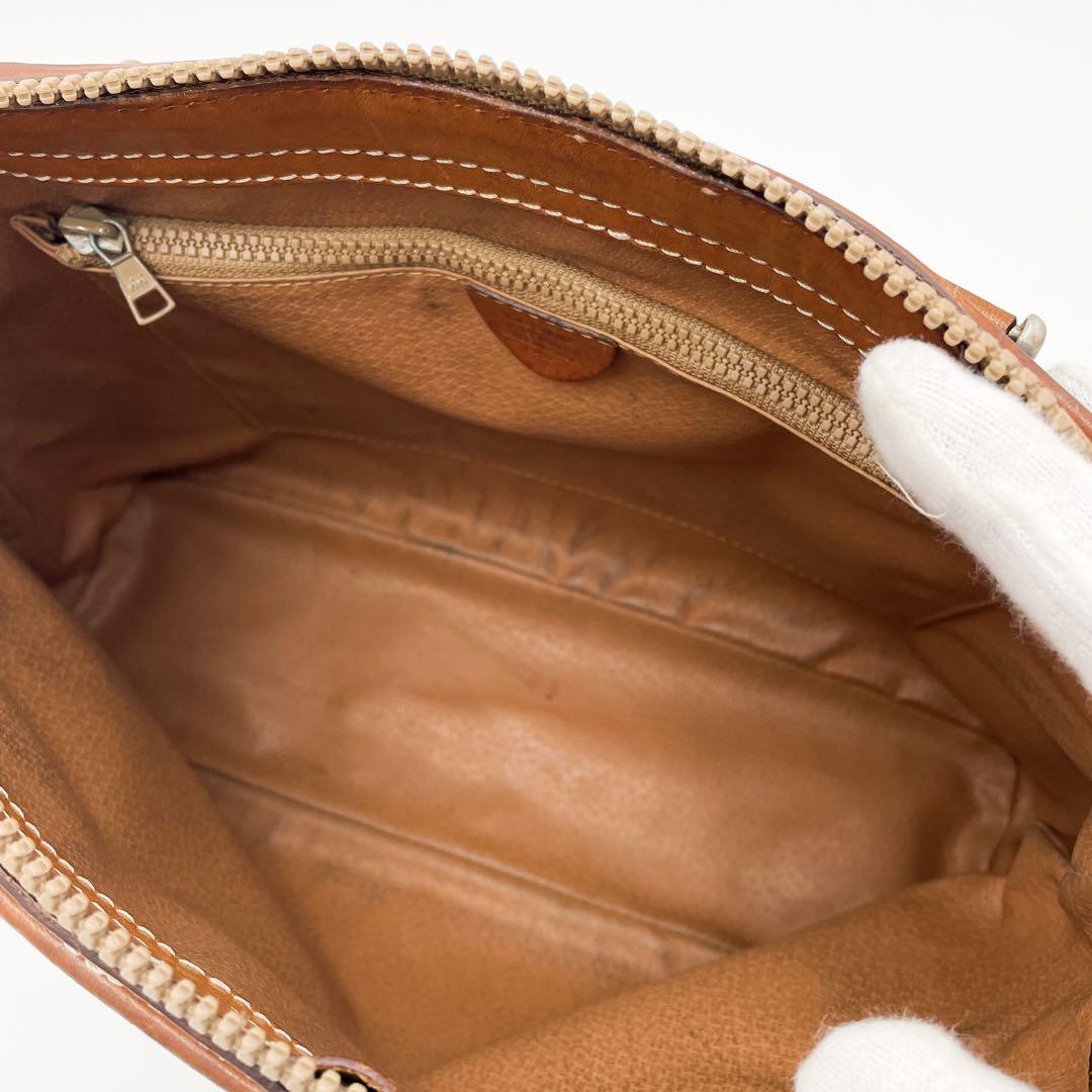 正規品 CELINE マカダム柄 レザーハンドバッグ トートバッグ トリオンフ