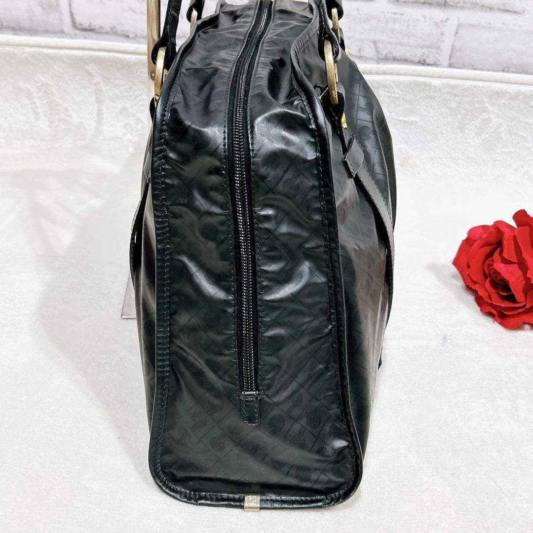 正規激安 レザー ボストンバッグ ゲラルディーニ 美品✨ pvc 黒 ブラック バッグ