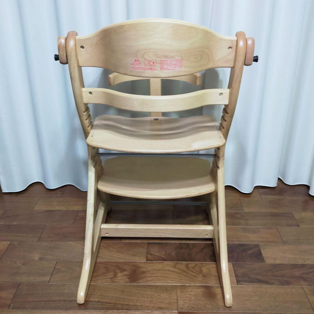 大和屋 すくすくチェアプラス テーブル・ガード付き 木製ハイチェア 高さ調整可能