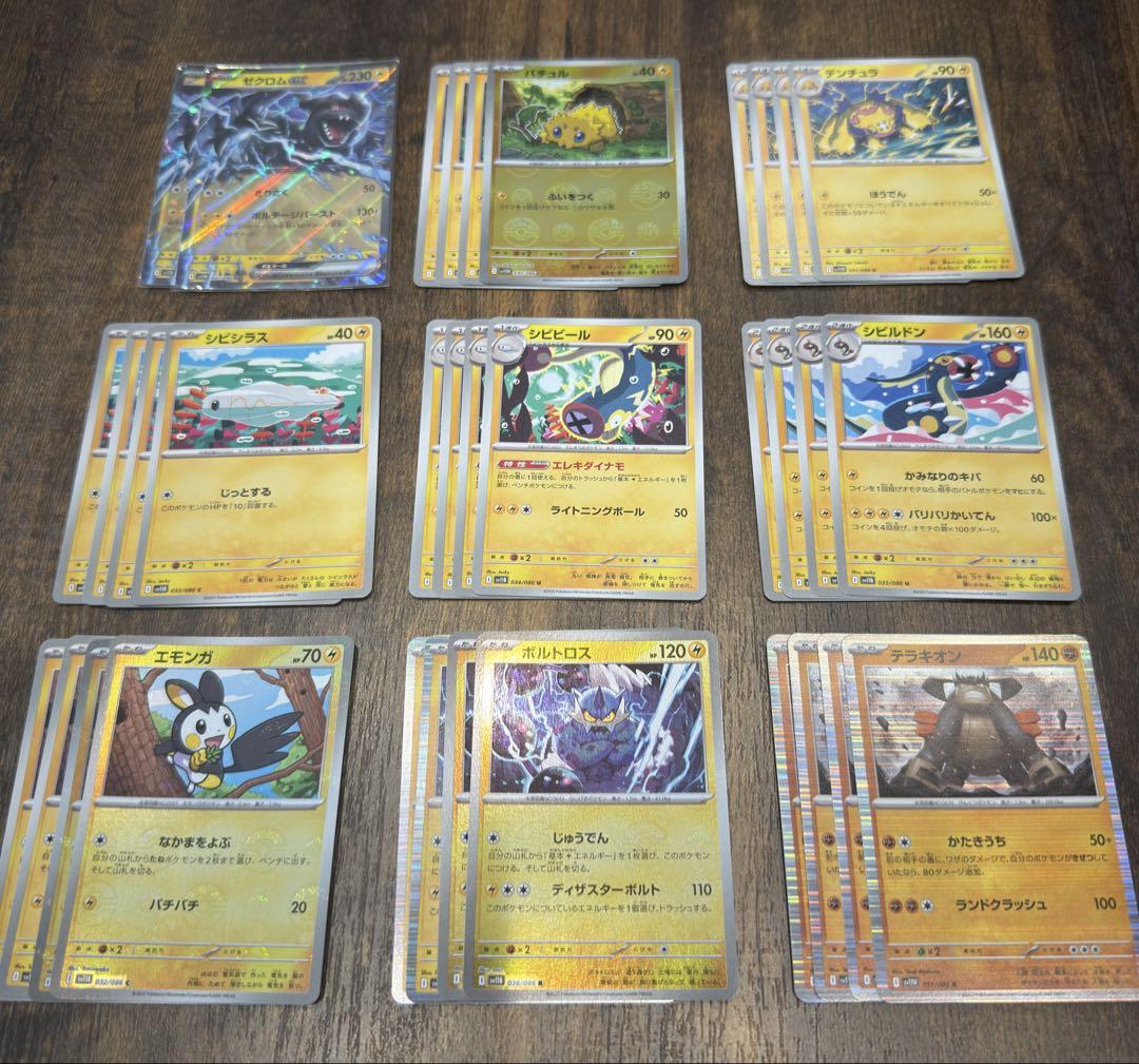 ポケモンカード ピカチュウex・ゼクロムexデッキパーツセット