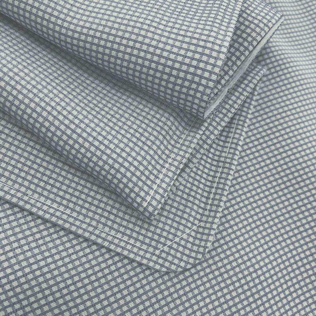 正絹【単衣】お召 角通(未使用品)【松屋】