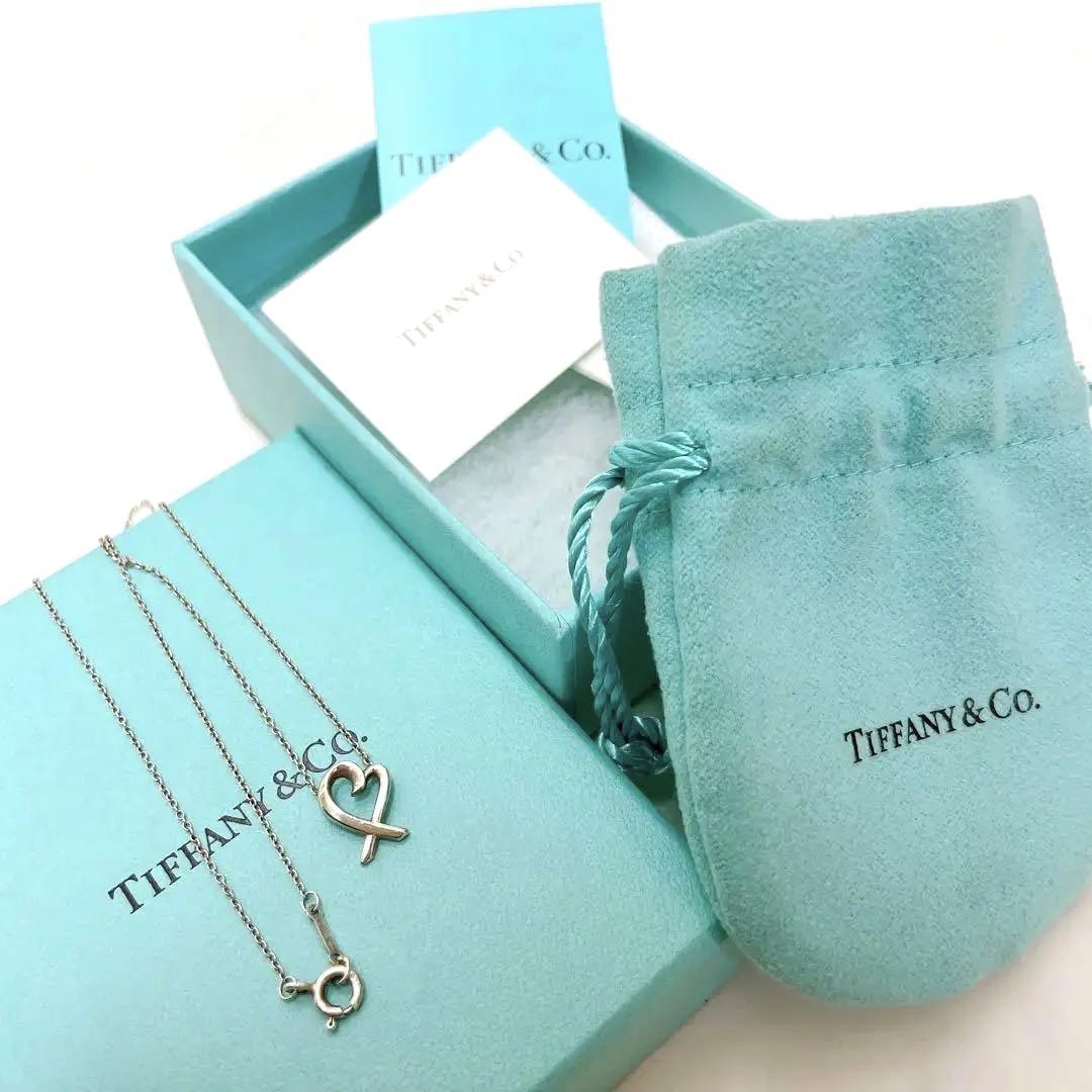 【美品】Tiffany ティファニー ラビングハート ペンダント ネックレス