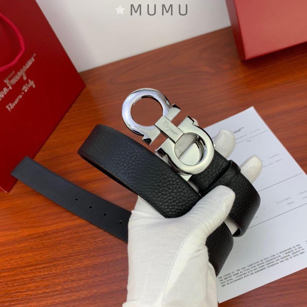 Ferragamo ンチーニ ダブルサイドベルト 35mm リバーシブル 新品