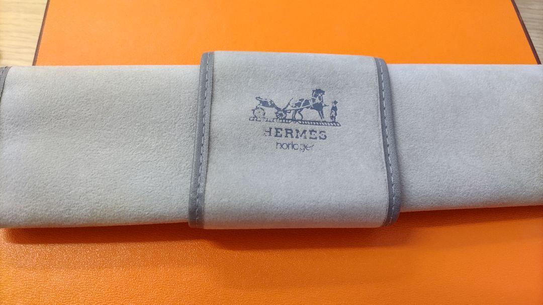 HERMES アナログ時計 ホワイト/イエロー 腕時計-《hウォッチ》-pm-25-mm-