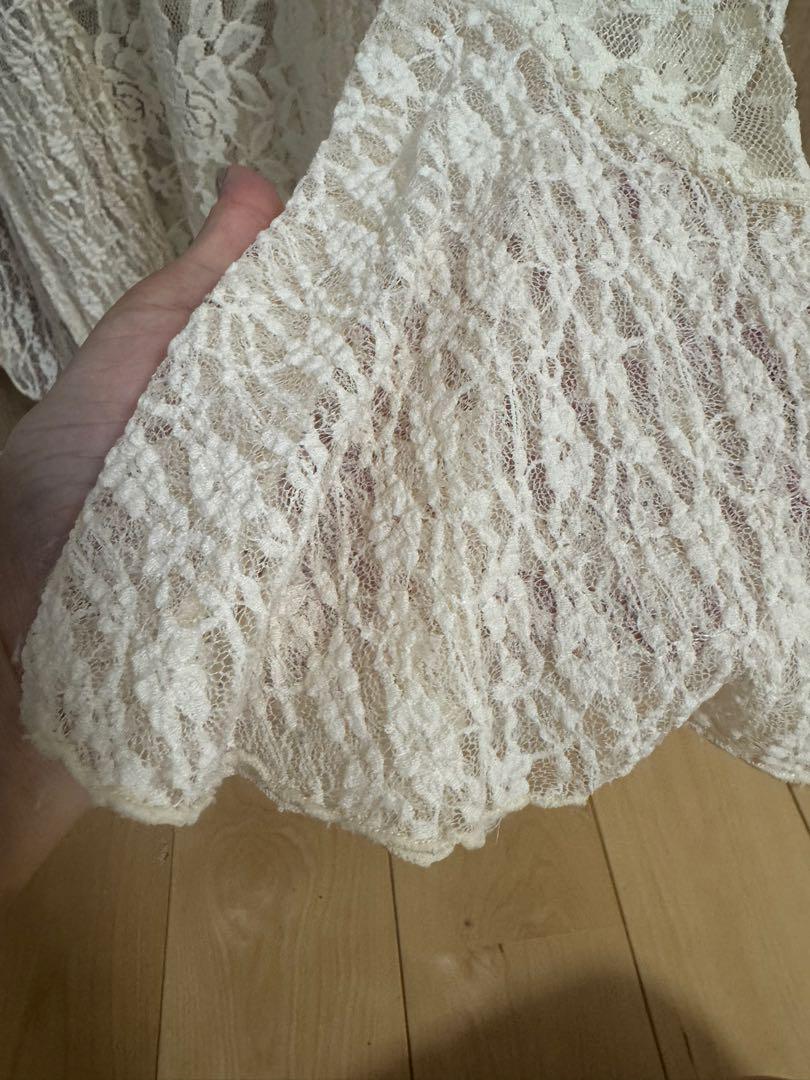 トップス COMBINATION LACE TOP AMERI VINTAGE