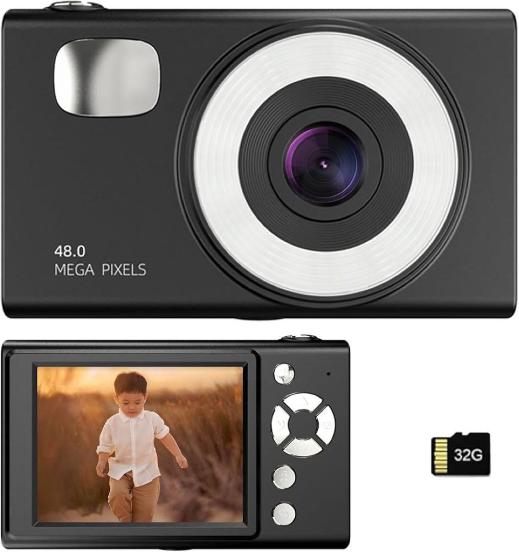 4Kデジタルカメラ 6800万画素 2.8インチ 手振れ補正 32Gカード付属