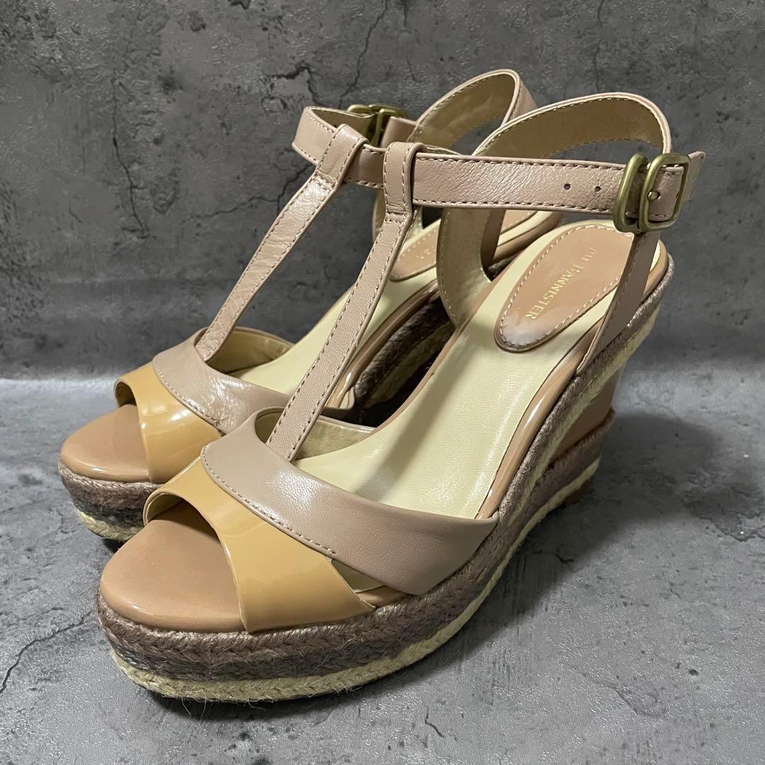 【AuBANNISTER】 オゥバニスター ベージュ 厚底 サンダル