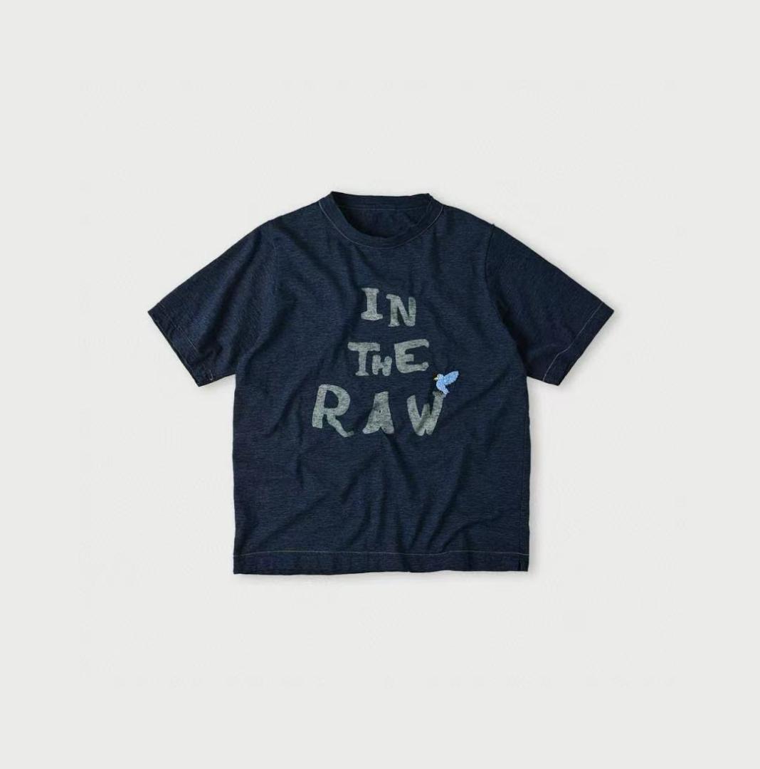 45R 45RPM バード刺繍ロゴプリントの90845星Tシャツ M
