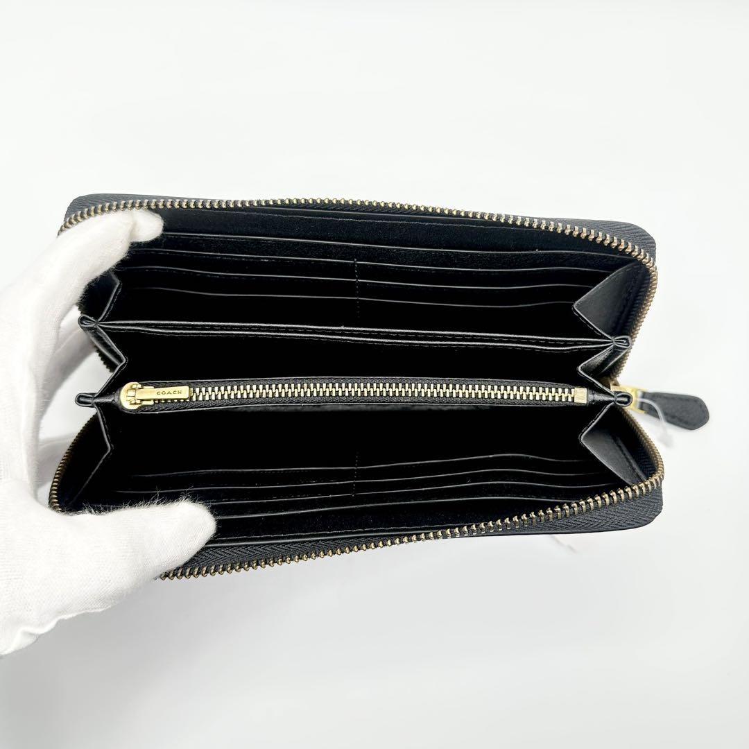 ✨新品・未使用✨ COACH コーチ 長財布 ブラック ゴールド金具 CC489