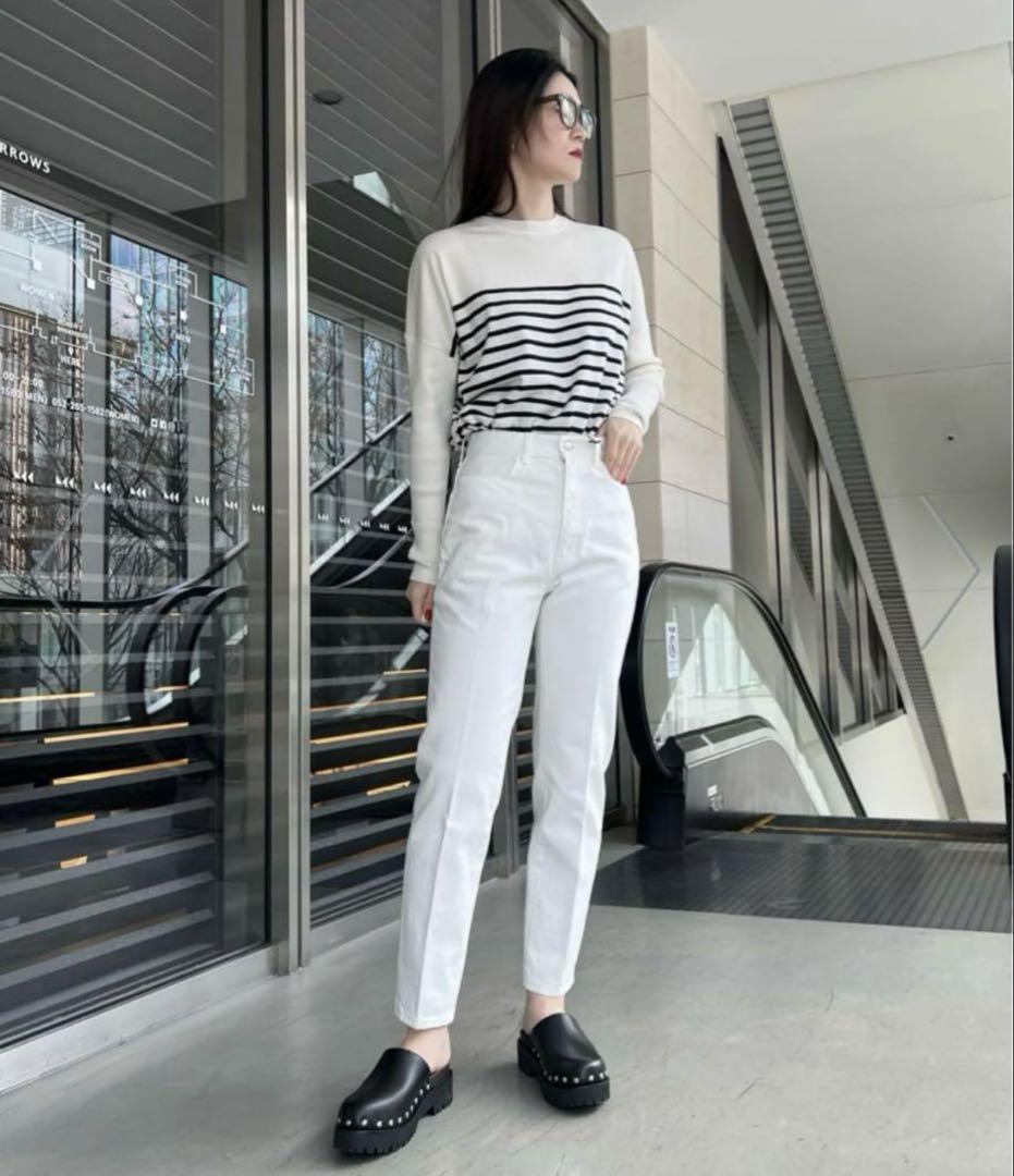LOEFF ロエフ 13.5OZ ホワイト デニム テーパードパンツ - メルカリ
