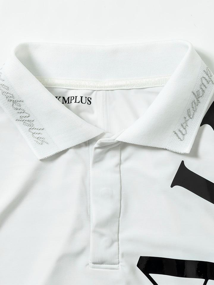 LUXEAKMPLUS 24SS ロゴ デザイン 半袖 ポロシャツ ゴルフ メンズ