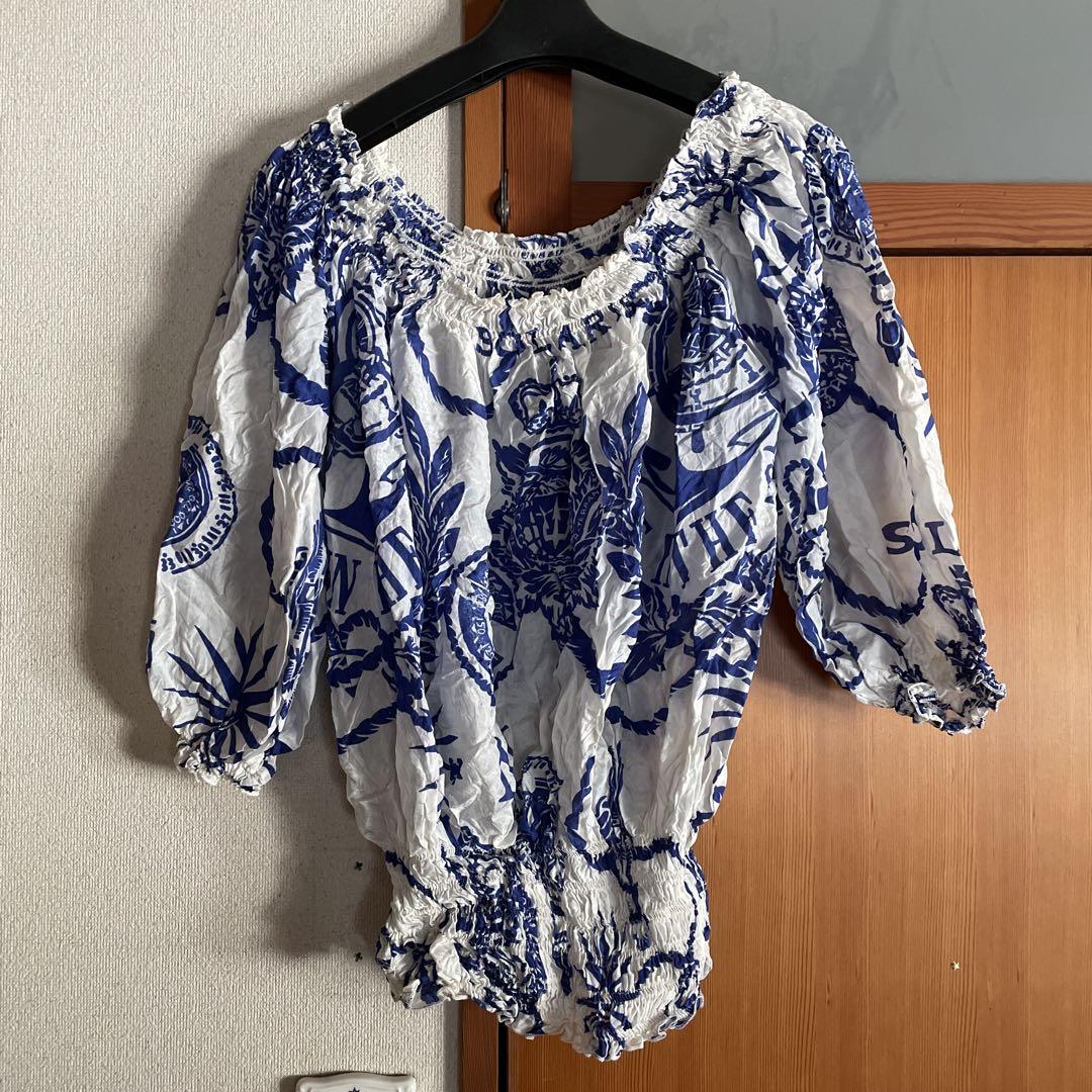2枚 ZARA オフショル シフォンブラウス - メルカリ