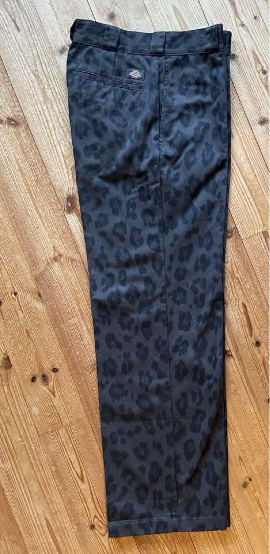 ブエナビスタ×ディッキーズBaggy pants レオパード　グレー