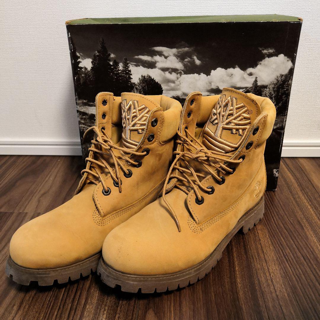 ティンバーランド　Timberland　ブーツ　レザー　キャメル　プレミアム
