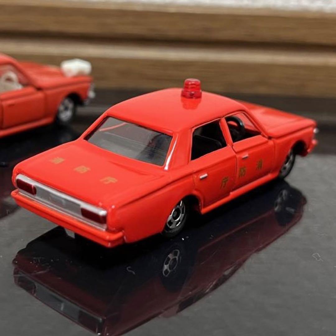 TOMICA トミカ 消防車 クラウンファイヤーチーフカー 2台セット