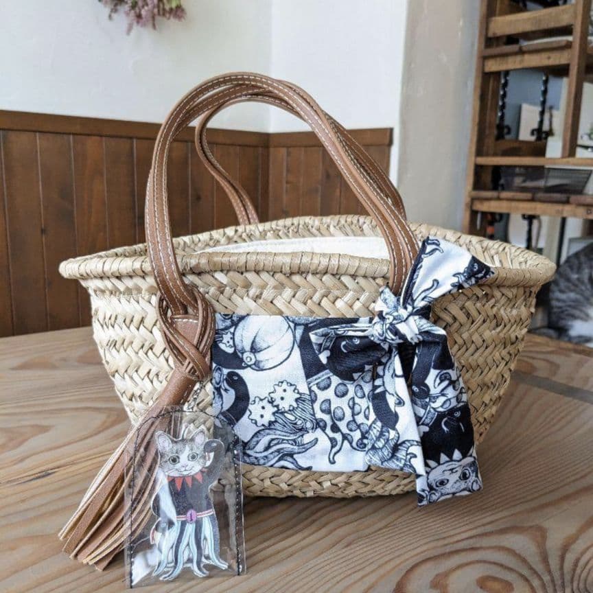 送料無料 ヒグチユウコ みっちりギュス かごバッグ ギュスターヴ