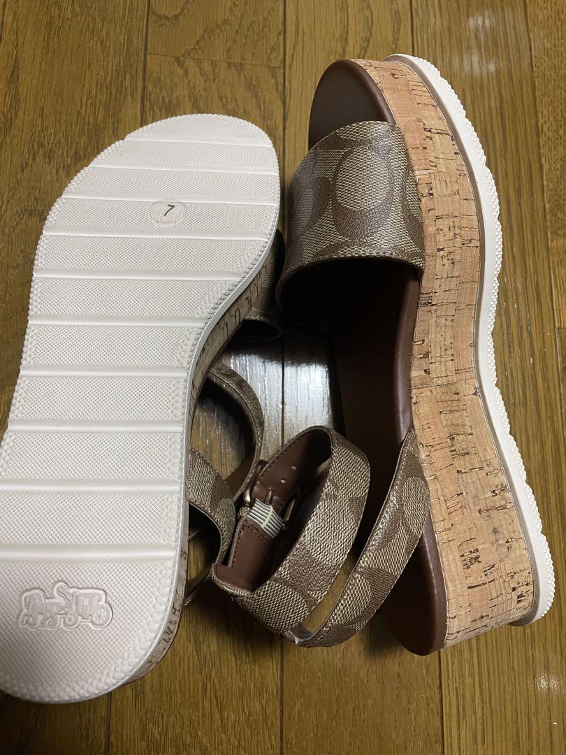 【セール】福袋のファッション通販 コーチ COACH サンダル 24cm シグネチャー タルラ 靴