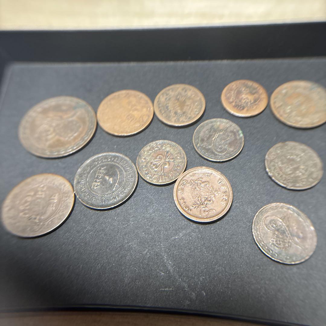 インド古銭銅貨12枚
