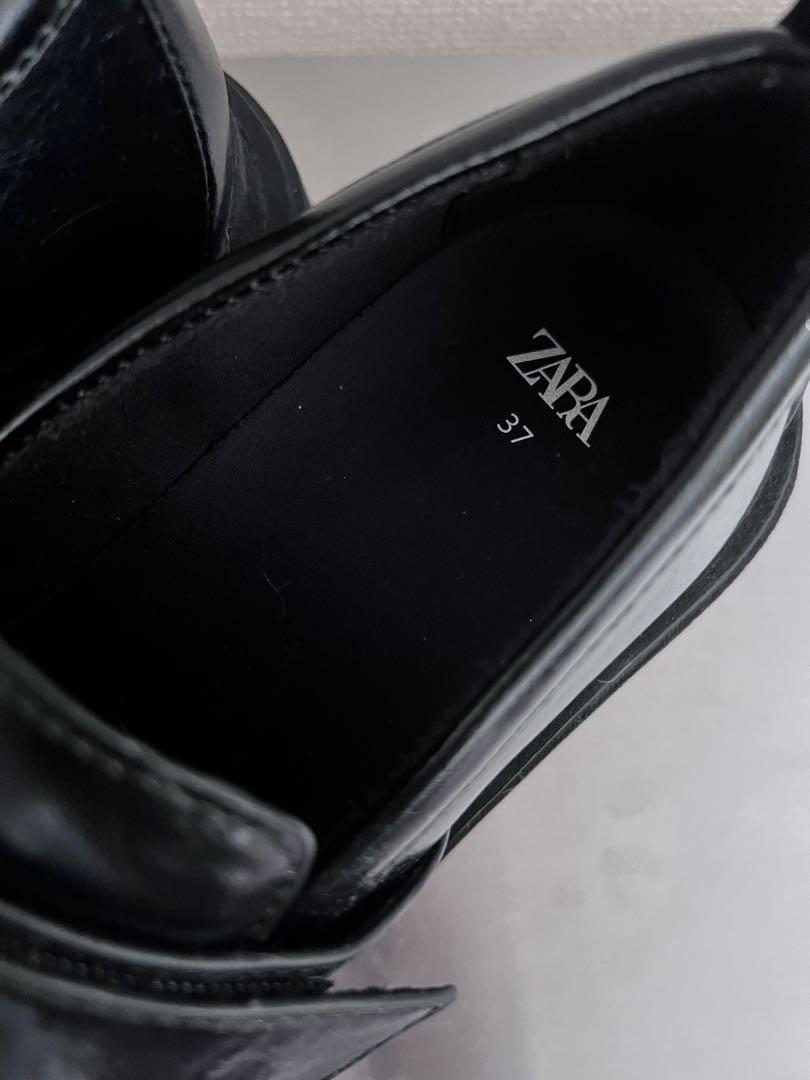 ZARA 厚底ローファー プラットフォームローファー